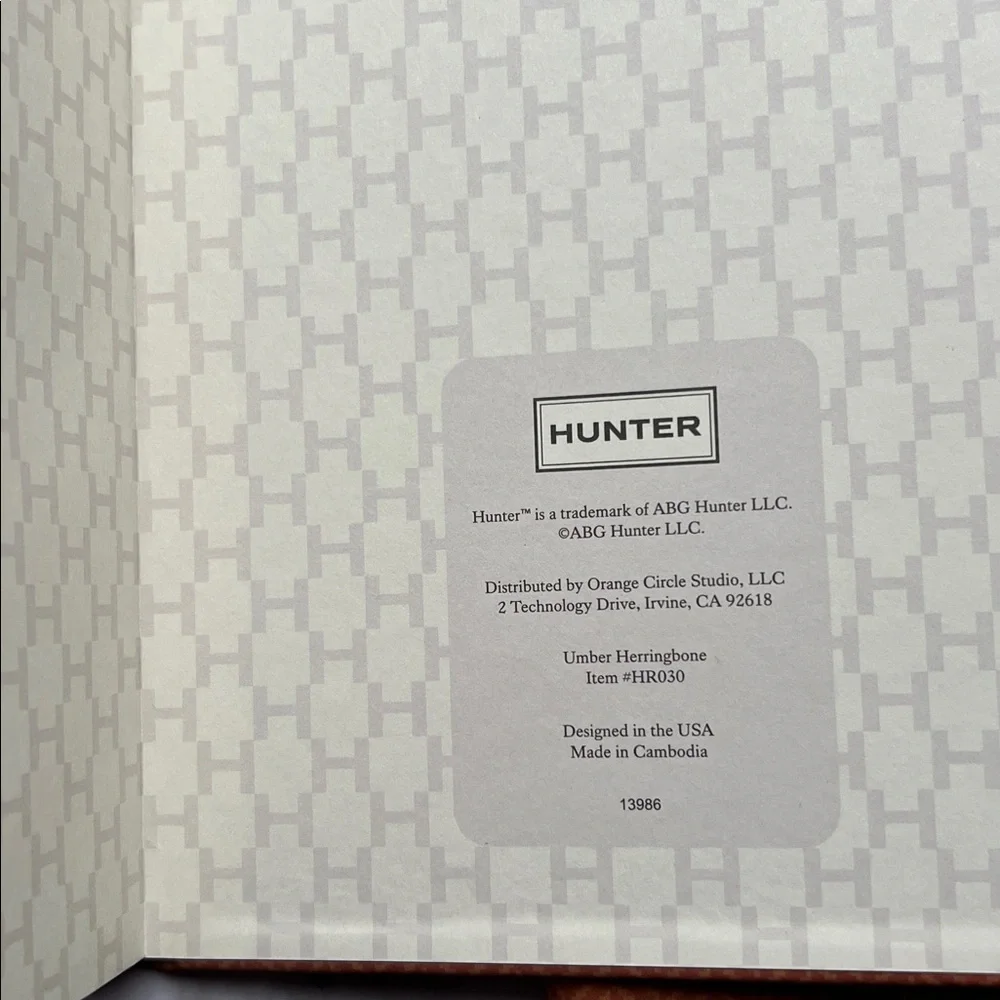 Hunter Orange and Black Casebound Notebooks Set of 2